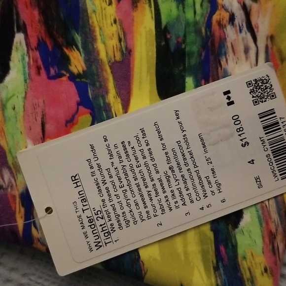 NWT Lululemon Wunder Train HR Tight 25" - Picture 5 of 5